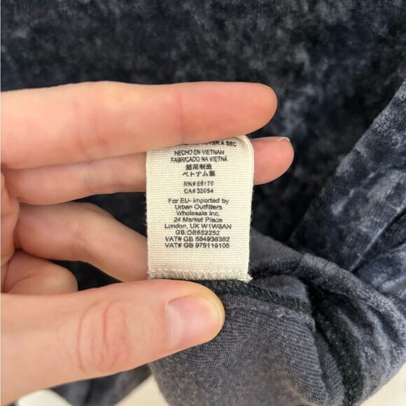 We the Free Crushed Velvet Sweatshirt in Gray - Size XS - Picture 7 of 7